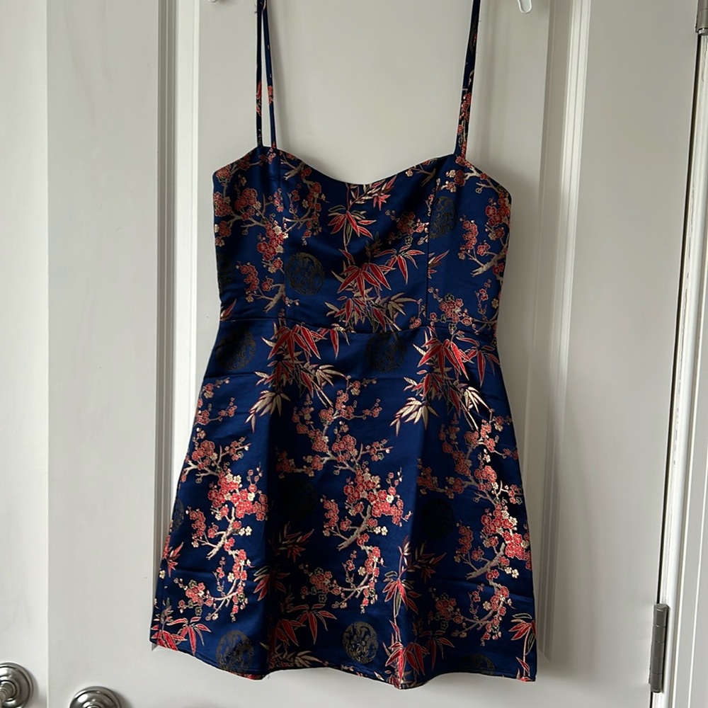 Realisation Par Emilie Shanghai Nights 100% Silk Mini Dress